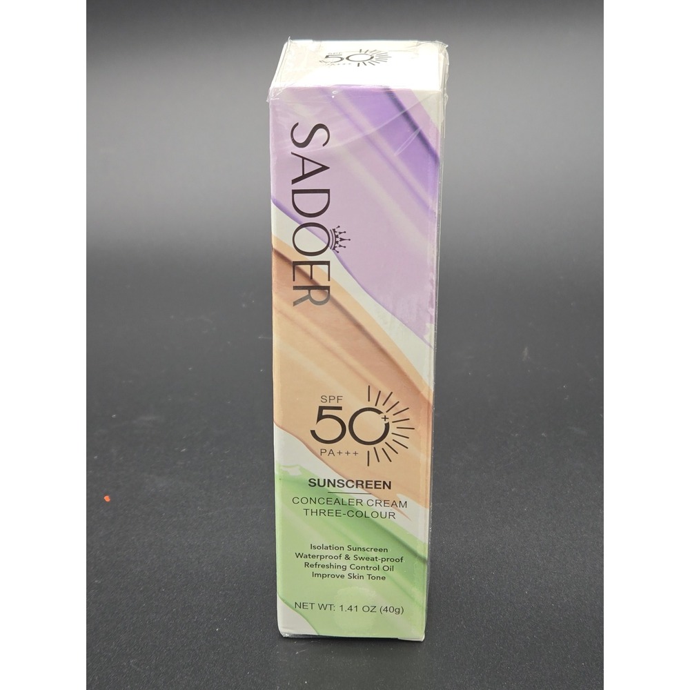 SADOER SPF 50 Sunscreen Concealer Cream Three-Colour 40g SD50738 New